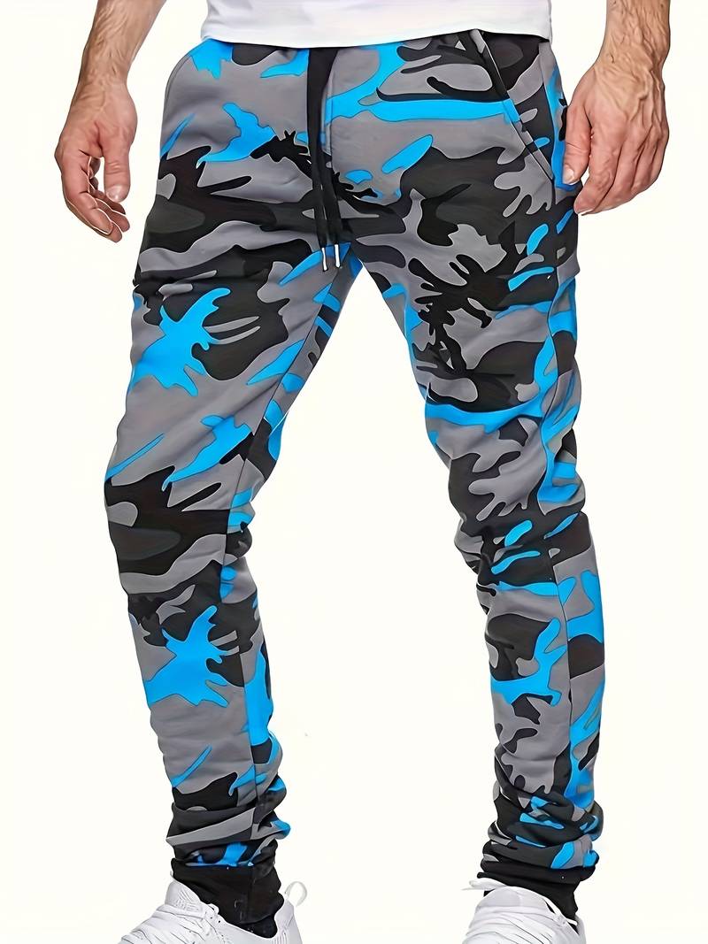 Herren hose med camouflagemönster – trendiga joggers