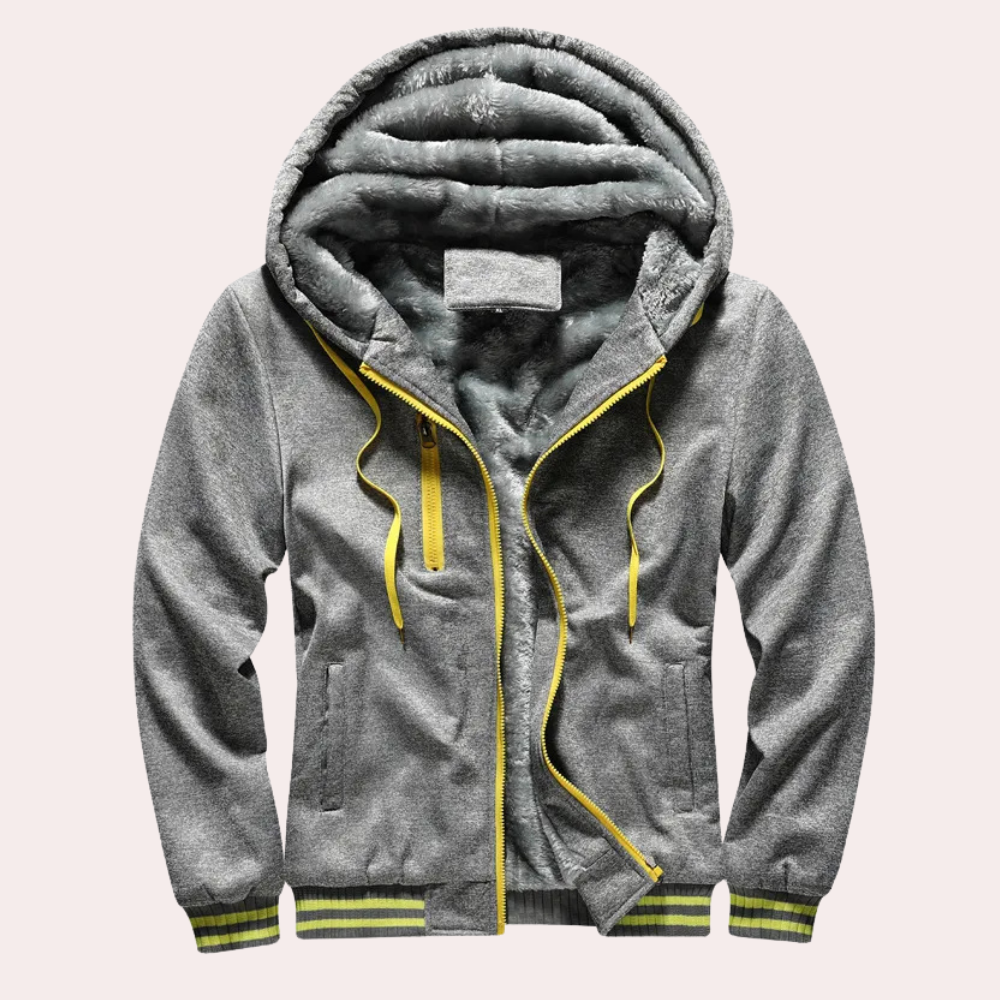 Mäns avslappnad hoodie med mjukt foder – lätt för sommaren