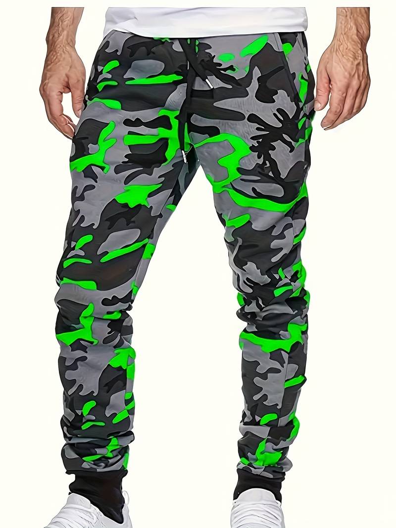 Herren hose med camouflagemönster – trendiga joggers