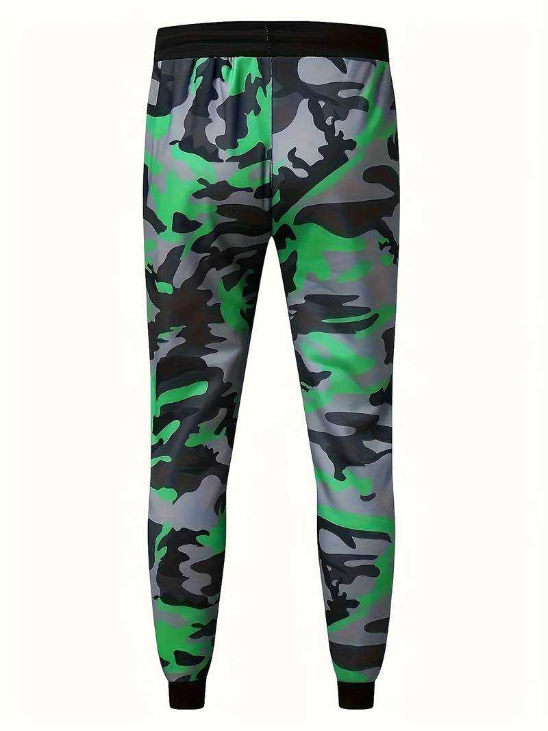 Herren hose med camouflagemönster – trendiga joggers