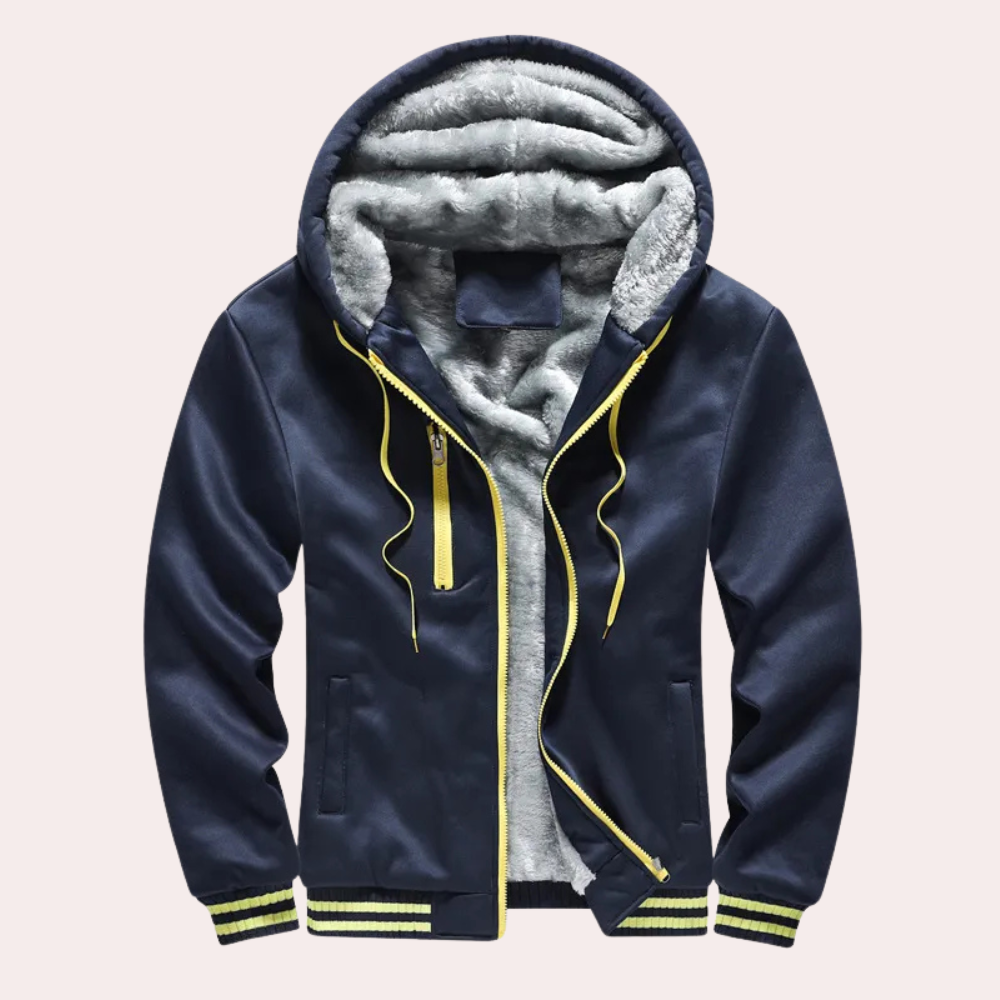 Mäns avslappnad hoodie med mjukt foder – lätt för sommaren