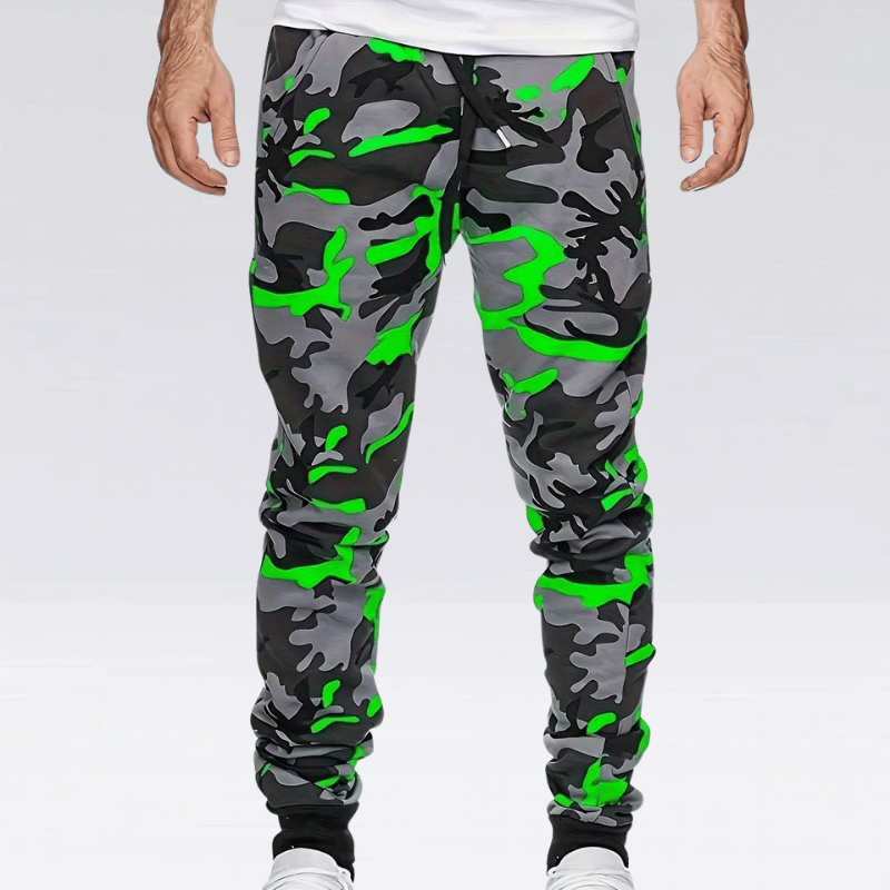Herren hose med camouflagemönster – trendiga joggers