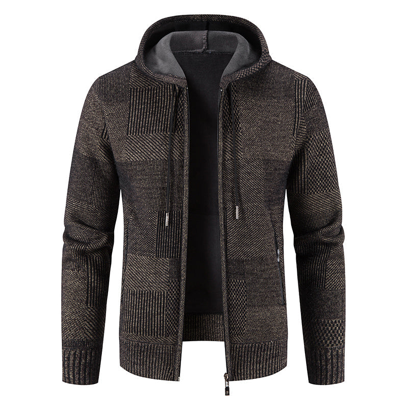 Herrig hooded jumper i fleece – varm och stilren tröja