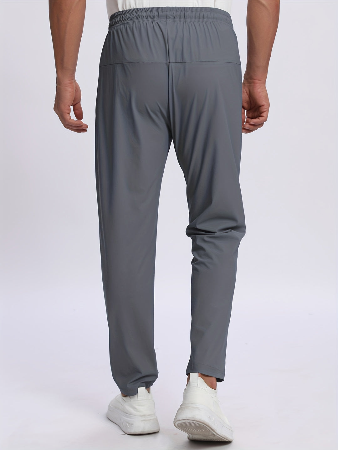 Herrbyxor med dragkedjefickor – stretchiga joggers för sportig stil