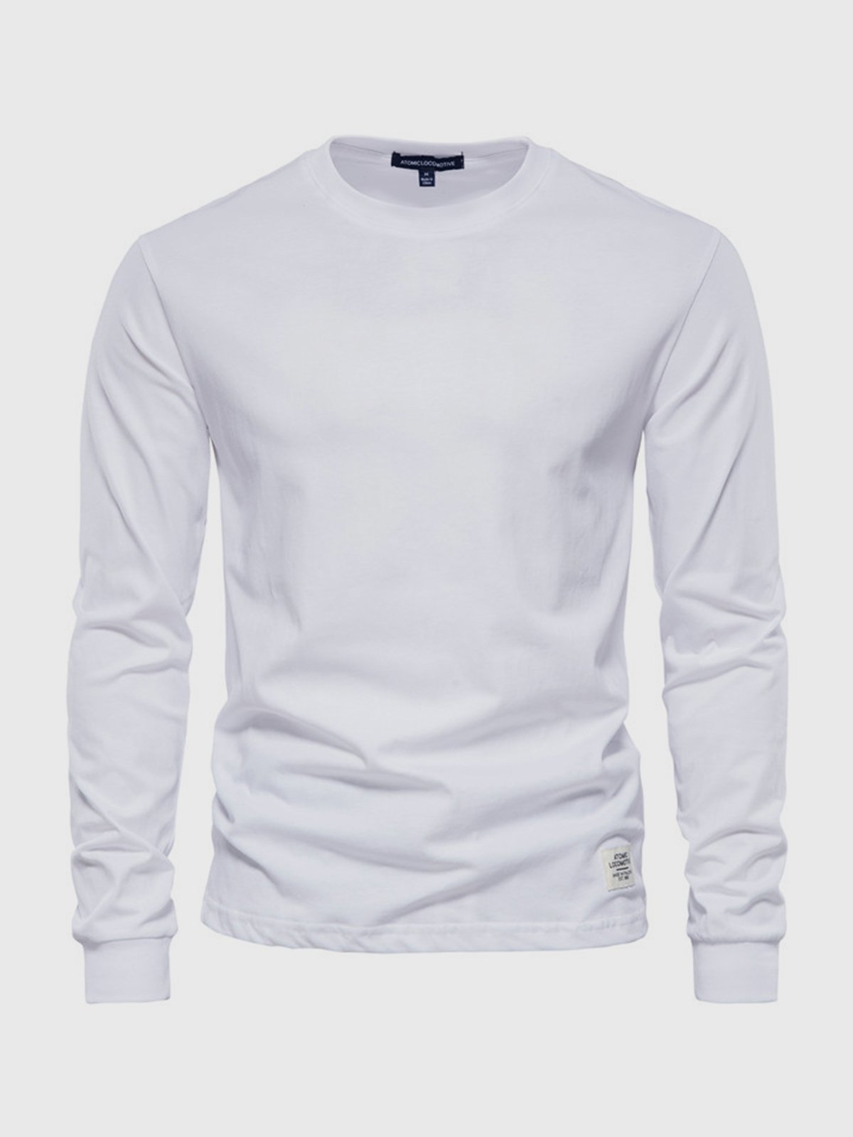 Mäns långärmad t-shirt - lättviktig och avslappnad med mångsidig bomull för daglig stil