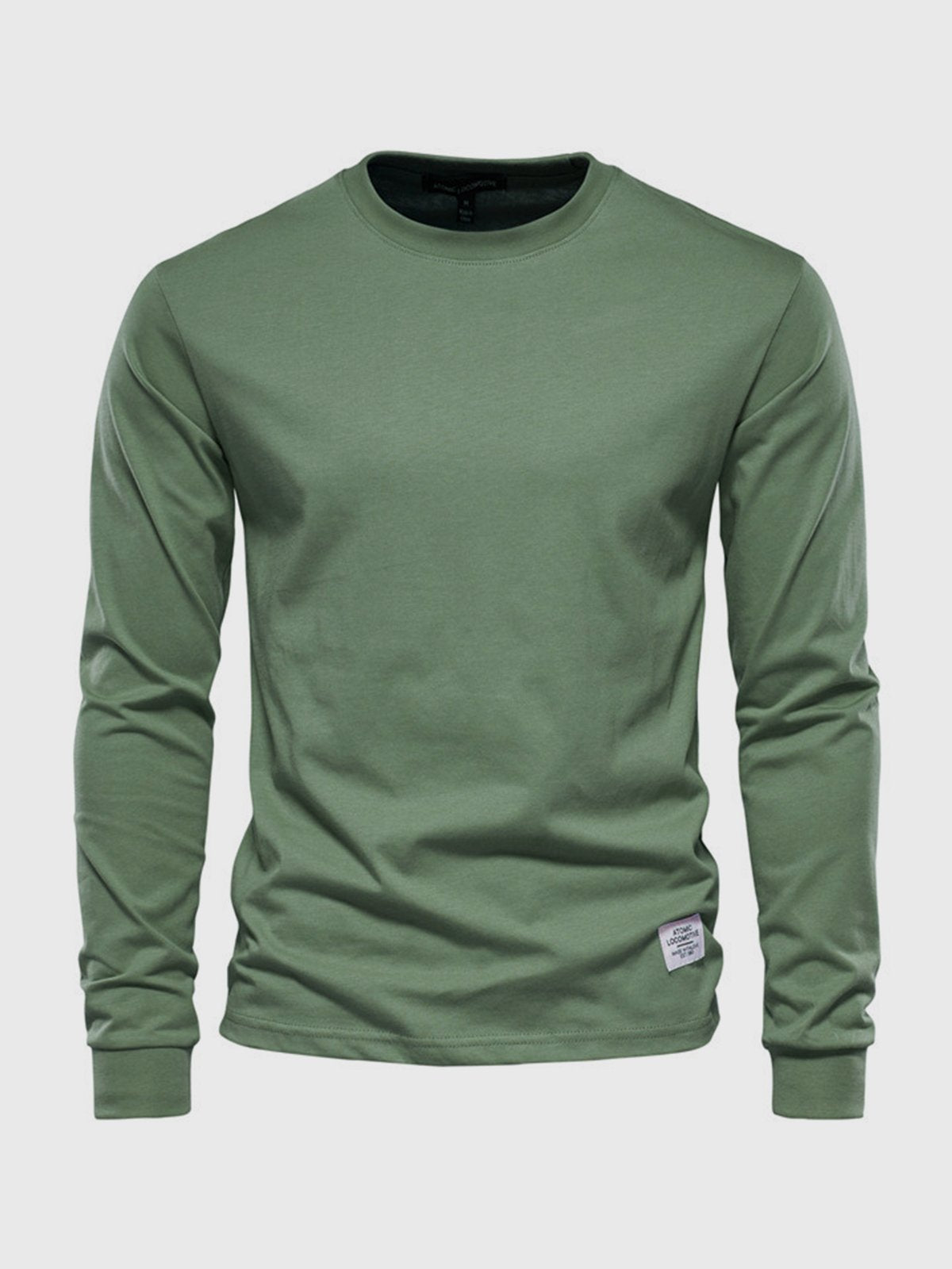 Mäns långärmad t-shirt - lättviktig och avslappnad med mångsidig bomull för daglig stil