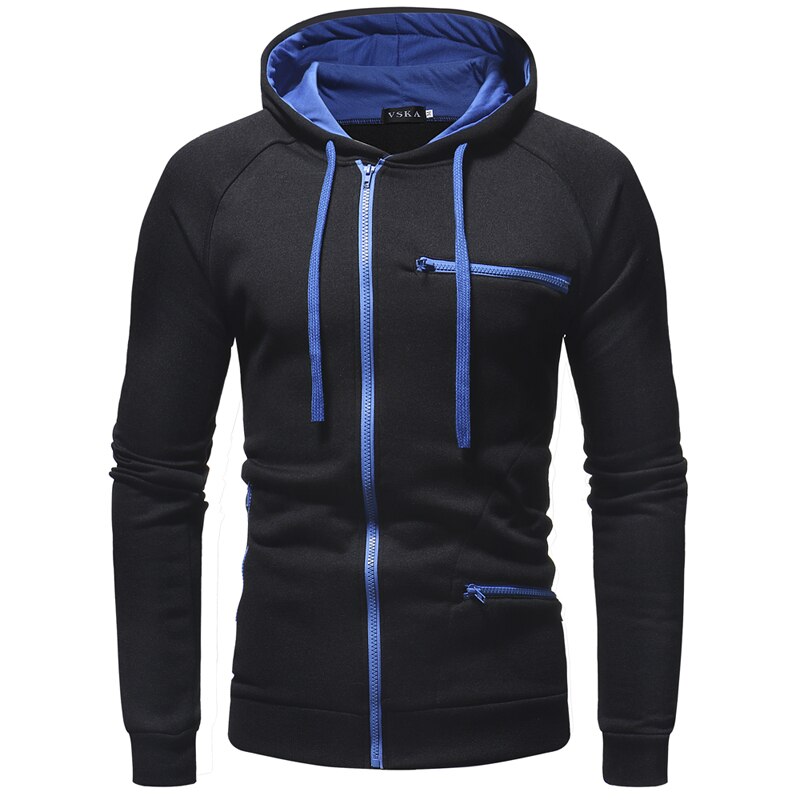 Herr zip-up hoodie – slitstark och trendig för vardagsstil