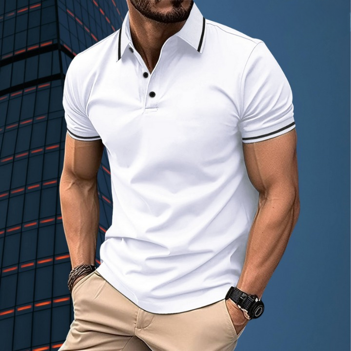 Herrklassisk polo - mångsidig casual stil för alla tillfällen
