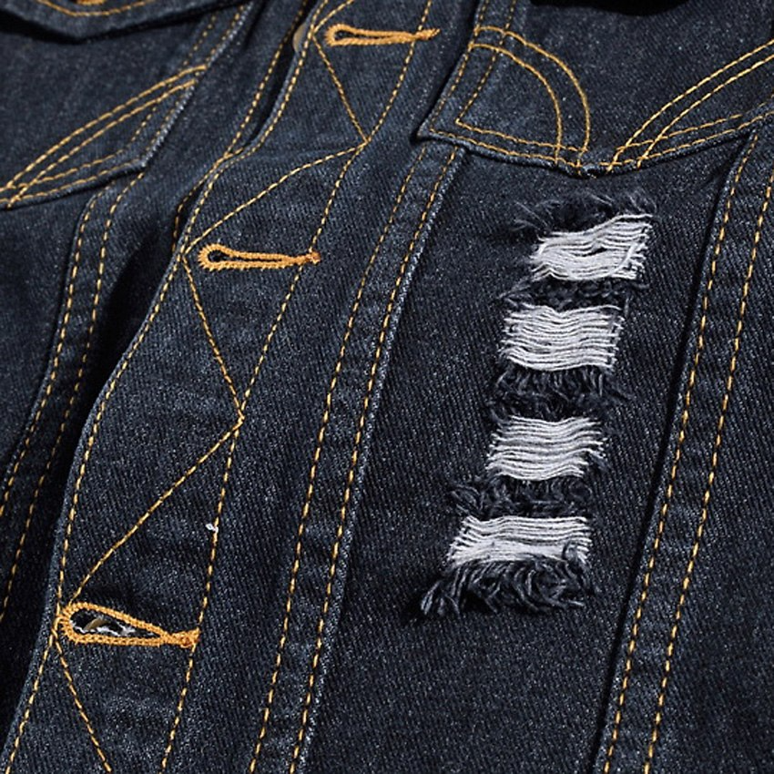 Denimväst för män - modern ärmlös jacka