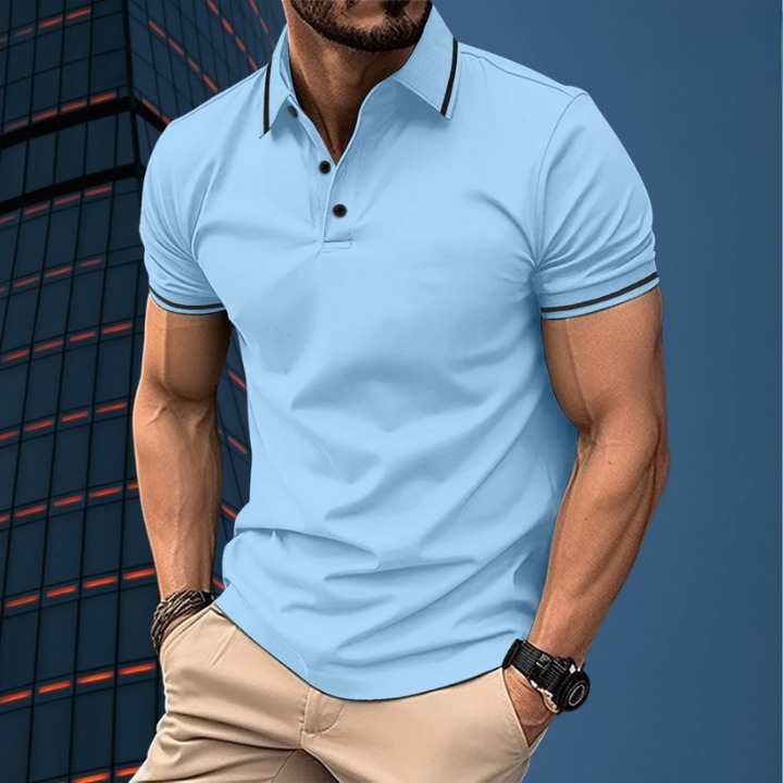 Herrklassisk polo - mångsidig casual stil för alla tillfällen
