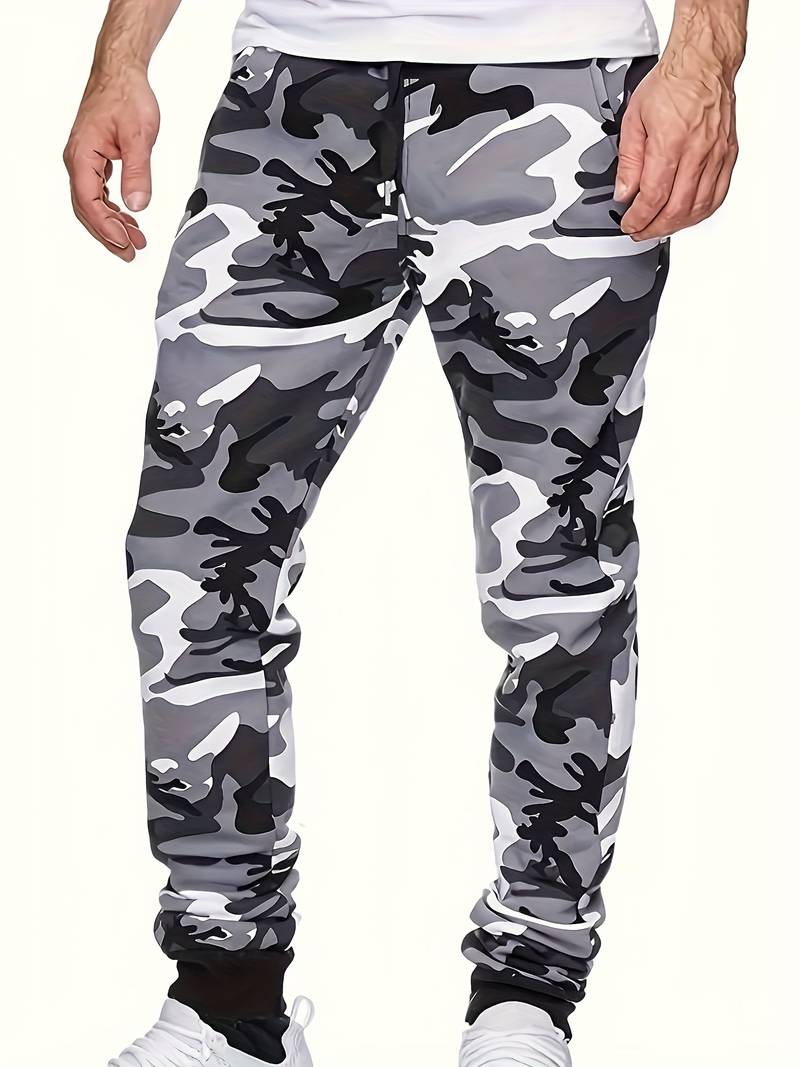 Herren hose med camouflagemönster – trendiga joggers