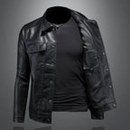 Herrskinnjacka i Tidlös Bikerstil – Premium Kvalitet & Stil