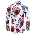 Herrskjorta med blommönster – elegant skjorta för smart casual