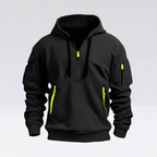 Halvdraget huvtröja – stilren sweatshirt för män