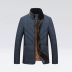 Herr quiltad jacka – elegant vinterstil för casual och kontor