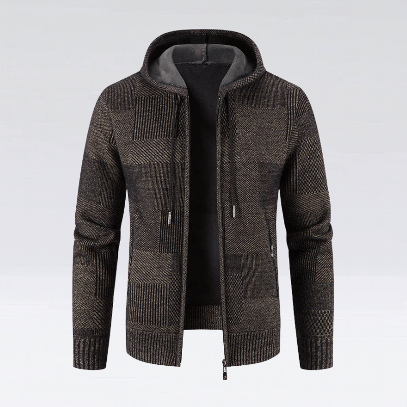 Herrig hooded jumper i fleece – varm och stilren tröja