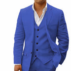 3-delad linnekostym - elegant herrmode