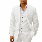 3-delad linnekostym - elegant herrmode