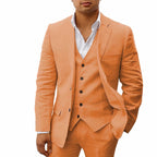 3-delad linnekostym - elegant herrmode