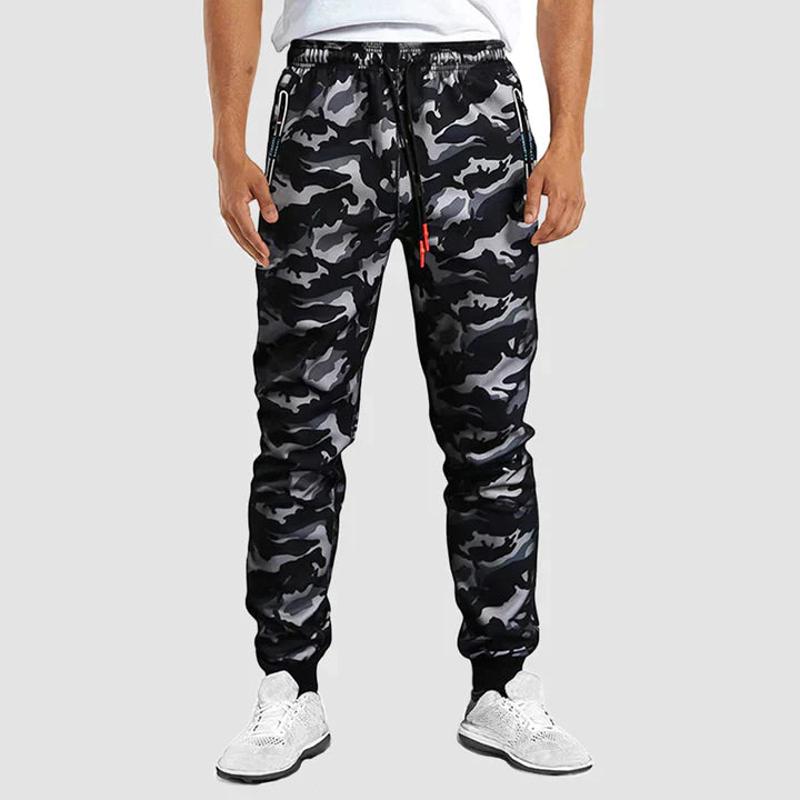 Herrens camouflagebyxor – trendiga lätta joggers