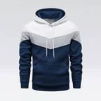 Mansblockfärgad hoodie – stiligt, mysigt och mångsidigt plagg