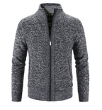 Herrstickad fleecejacka – mysig zip-up för vardagsstil
