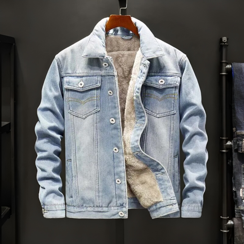 Mans denimjacka – stilren och mångsidig året runt