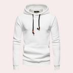 Hoodie för män med kviltad design – lätt och stilren