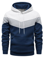 Mansblockfärgad hoodie – stiligt, mysigt och mångsidigt plagg