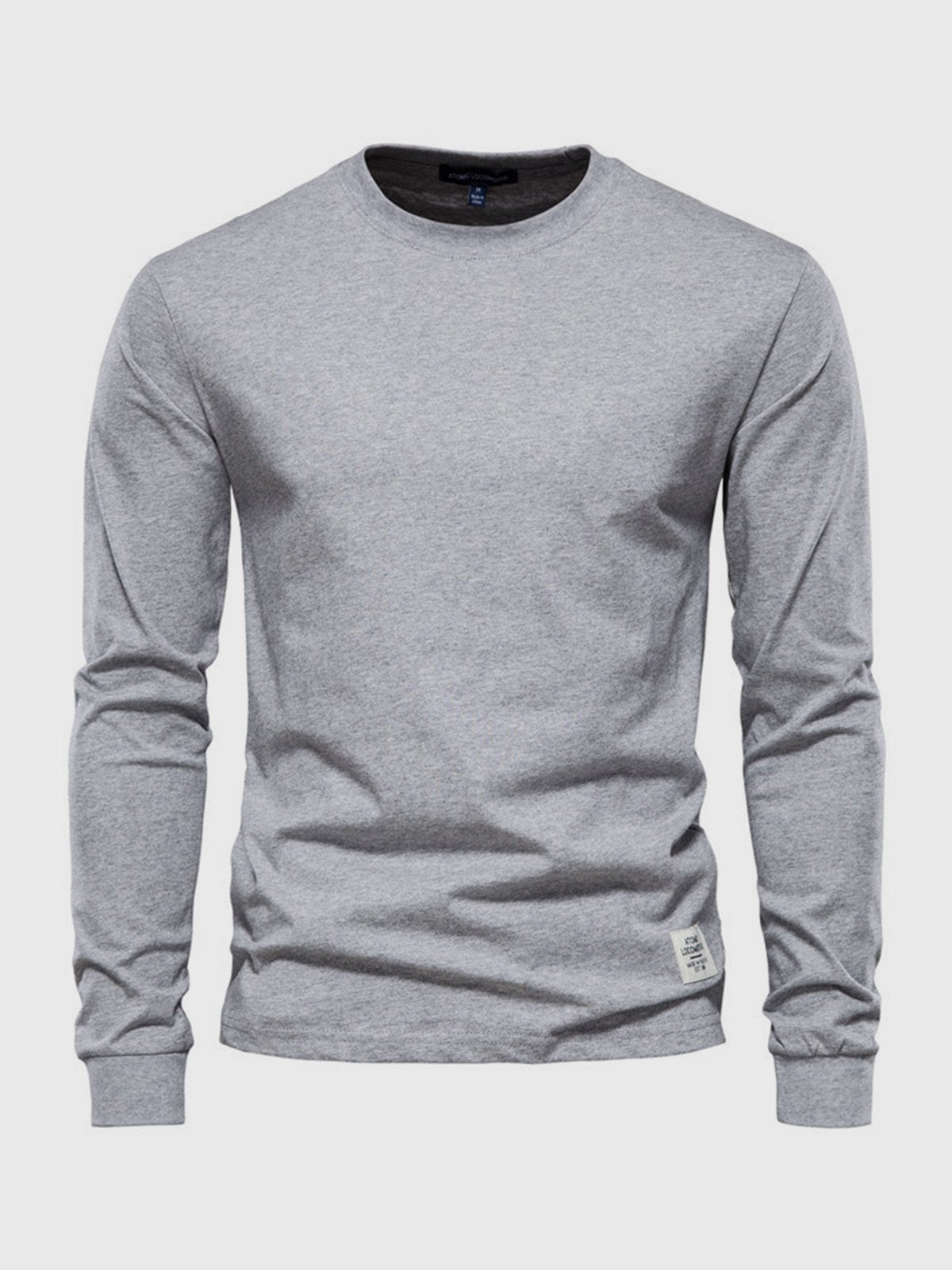 Mäns långärmad t-shirt - lättviktig och avslappnad med mångsidig bomull för daglig stil