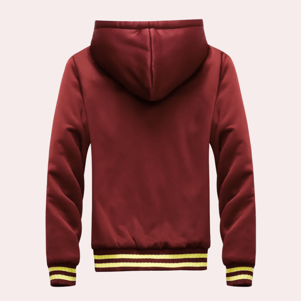 Mäns avslappnad hoodie med mjukt foder – lätt för sommaren