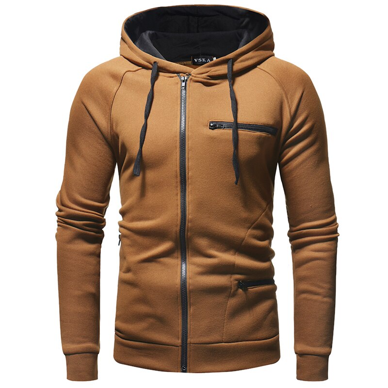 Herr zip-up hoodie – slitstark och trendig för vardagsstil