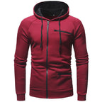 Herr zip-up hoodie – slitstark och trendig för vardagsstil