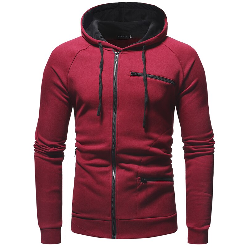 Herr zip-up hoodie – slitstark och trendig för vardagsstil