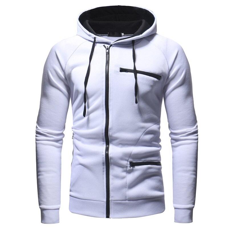Herr zip-up hoodie – slitstark och trendig för vardagsstil