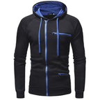 Herr zip-up hoodie – slitstark och trendig för vardagsstil