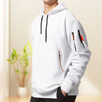 Halvdraget huvtröja – stilren sweatshirt för män